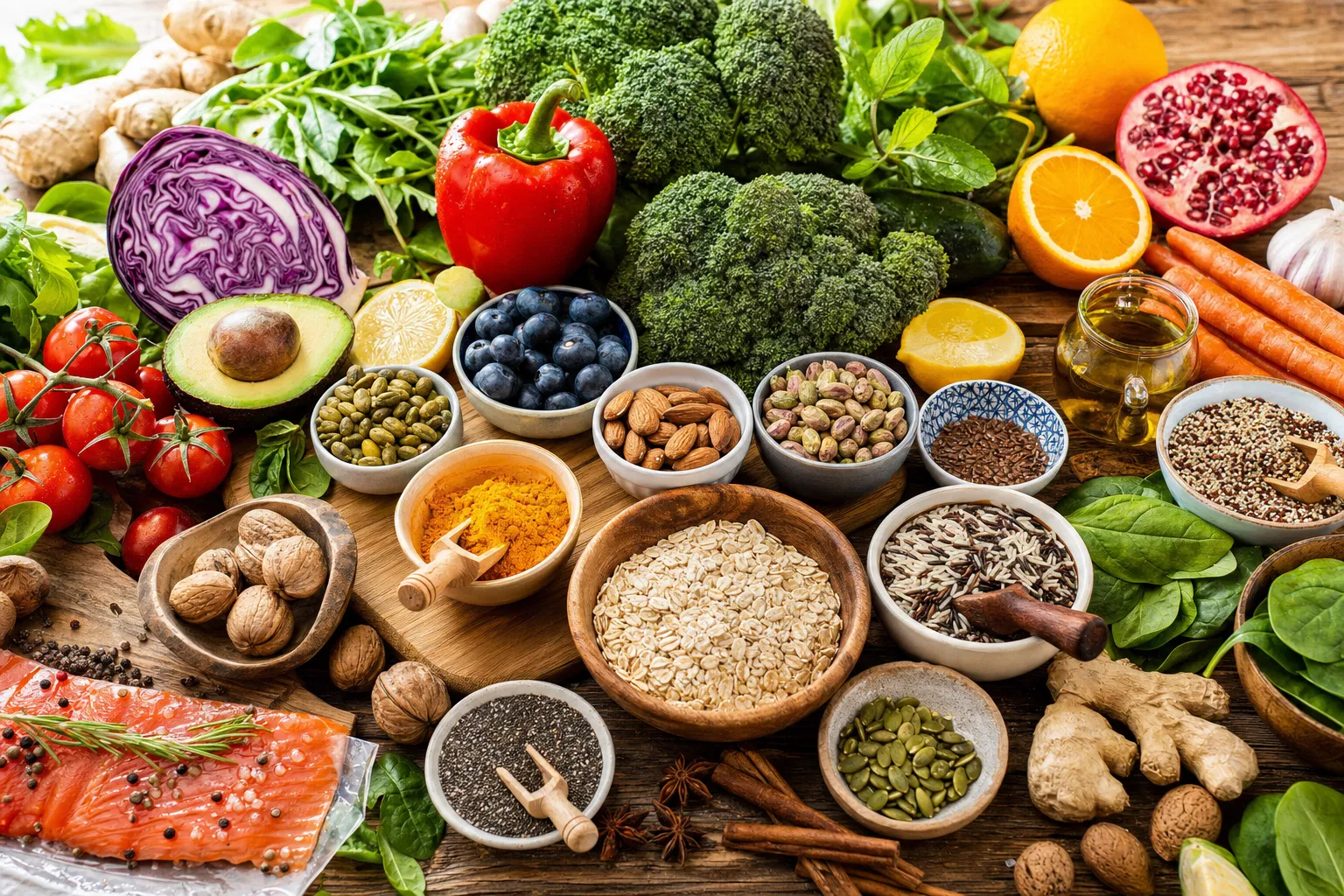 Woman preparing anti-inflammatory healing foods